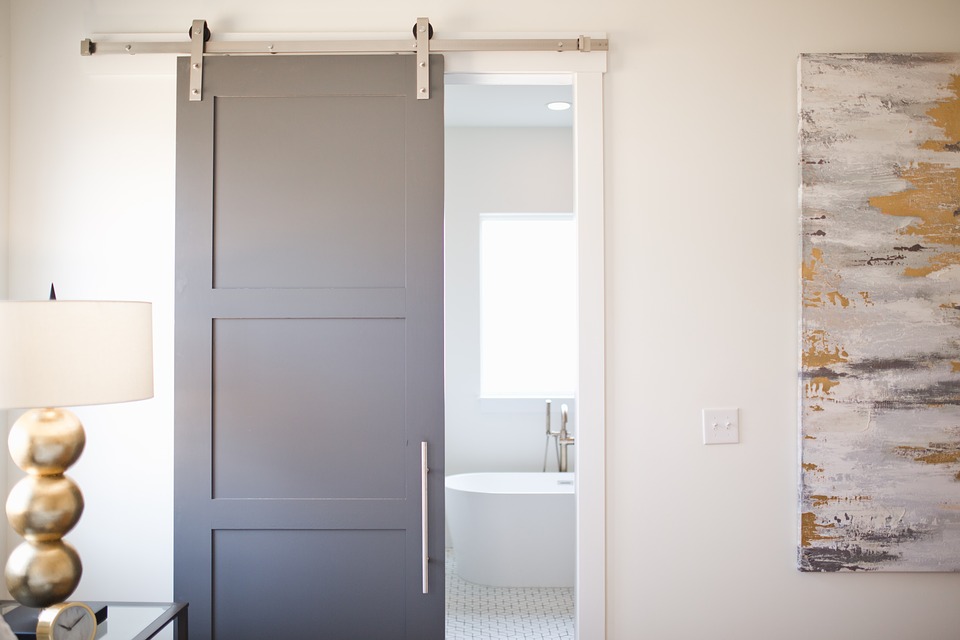 a sliding door